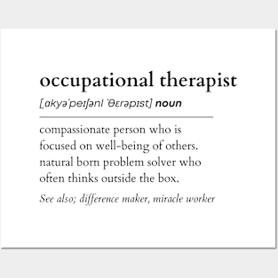 Occupational Therapist Noun Posters and Art